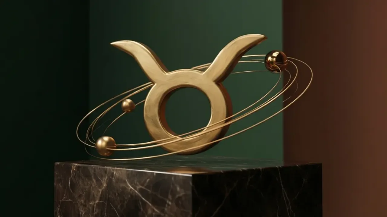 23 kwietnia znak zodiaku: stabilny horoskop, byków charakterystyka i astrologia Złoty symbol Byka na kamiennym tle reprezentujący 23 kwietnia znak zodiaku.