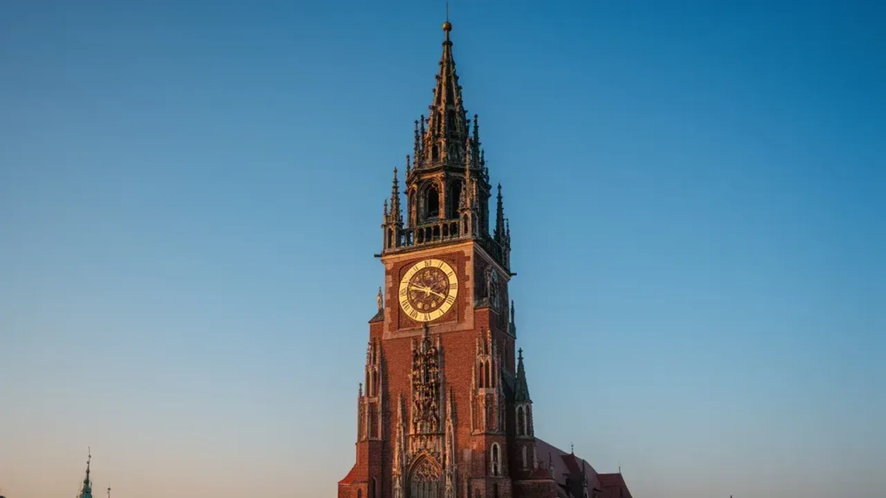 Bazylika mariacka wejście na wieżę: praktyczny przewodnik 2026 Gotycka wieża z punktem widokowym, gdzie realizowane jest bazylika mariacka wejście na wieżę w Krakowie.