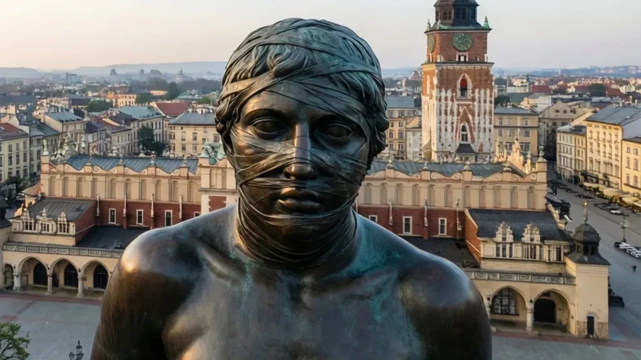Eros Bendato: historia i parametry rzeźby na krakowskim Rynku Głównym