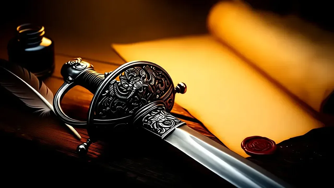 Jan III Sobieski: zwycięzca spod Wiednia – fakty o król Jan III Sobieski Zbroja husarska z czasów króla Jana III Sobieskiego w barokowym wnętrzu pałacu.