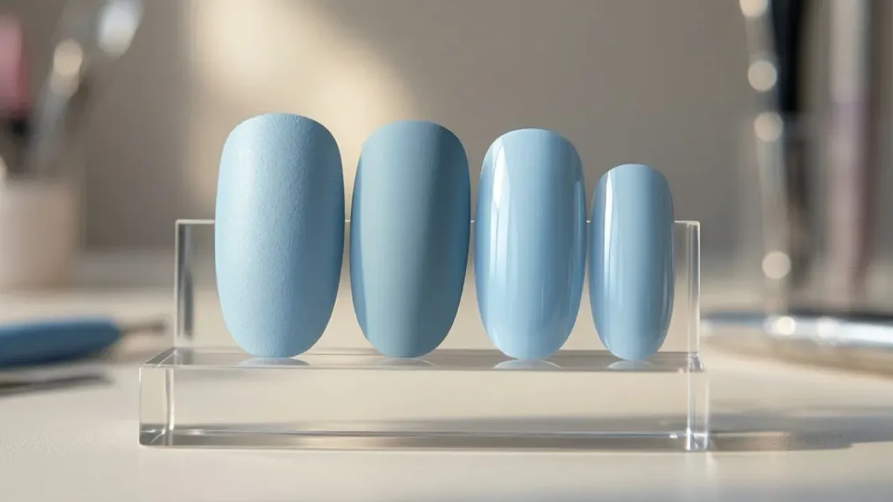 Paznokcie baby blue: najgorętszy trend na wiosnę 2025 i stylizacja manicure