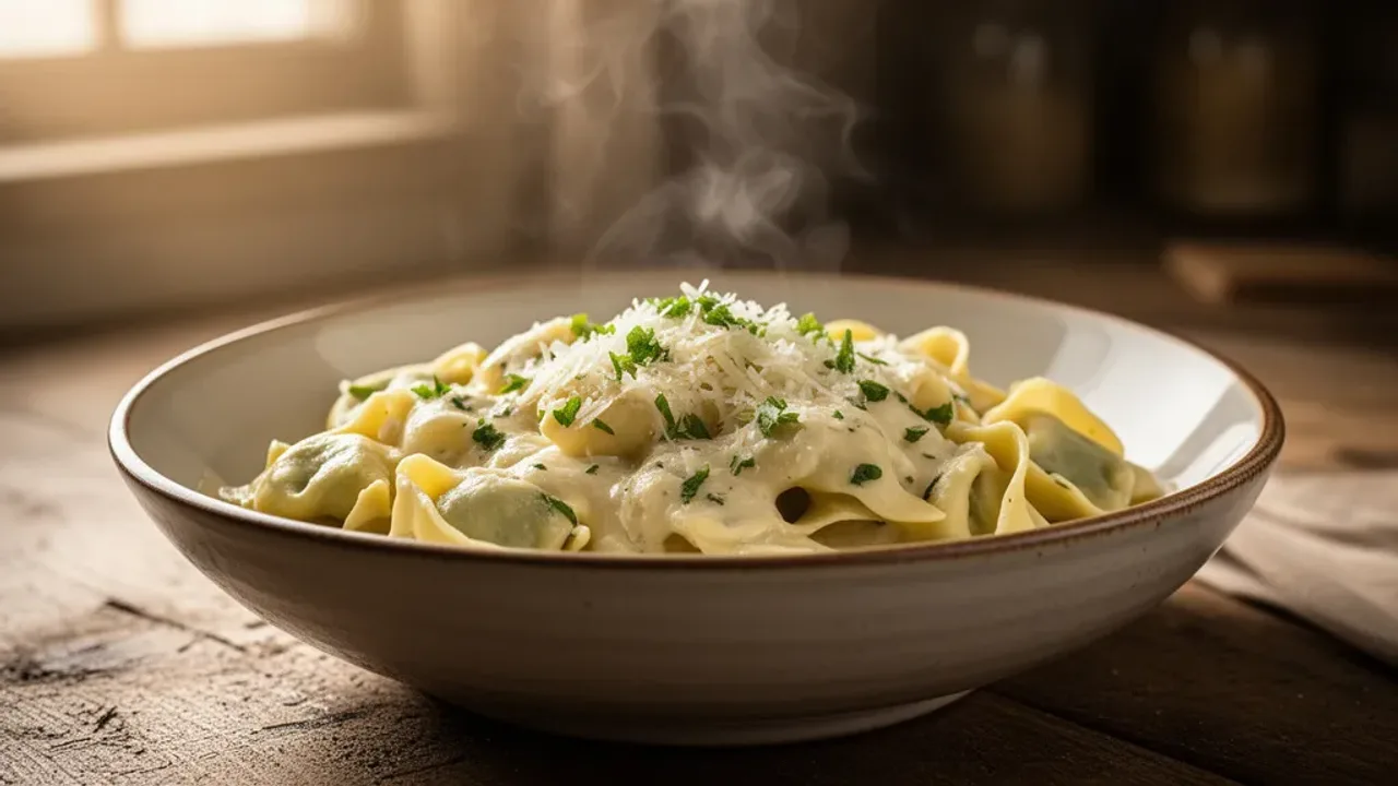 Sos do tortellini: szybki przepis na tortellini w sosie śmietanowym